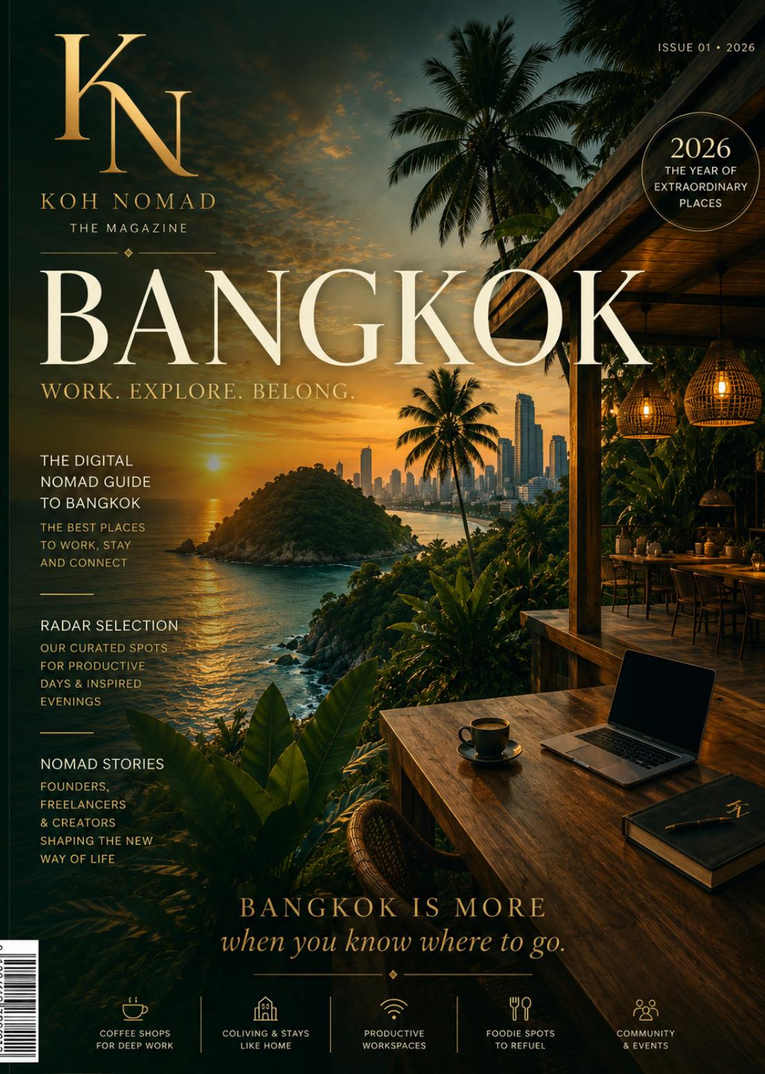 Koh Nomad Magazine, Bangkok Issue 01, 2026 cover